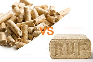 Enplus A1 Wood Pellets vs RUF Wood Briquettes
